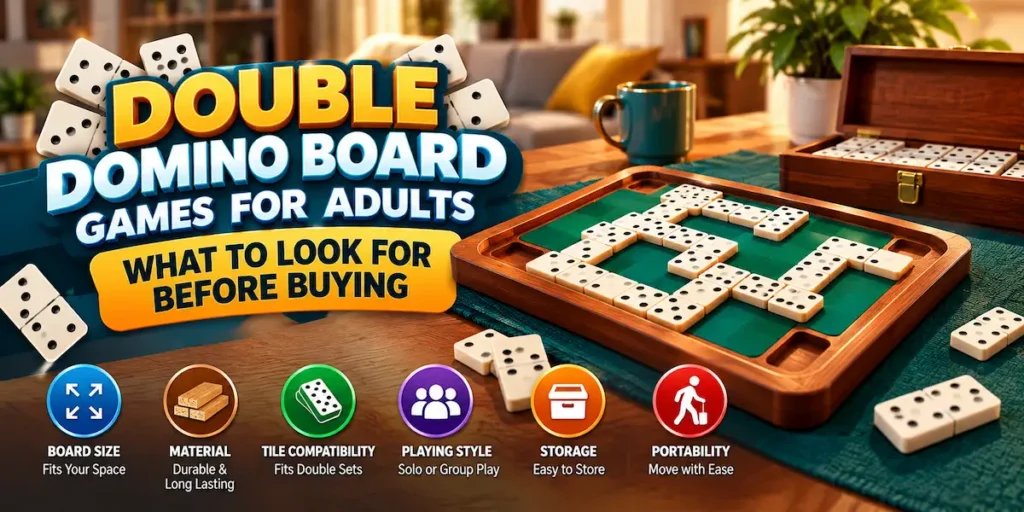 Double Domino Board Games for Adults What to Look for Before Buying